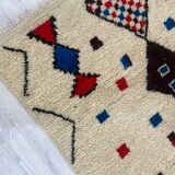 Handmade wool Berber rug 163 X 92 CM