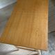Vintage oak compass foot desk