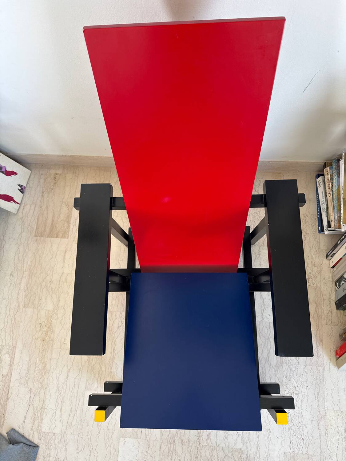 Red and Blue Chair by Gerrit Rietveld for Cassina