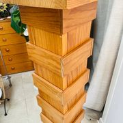 Porte-plantes en bois design – Années 70