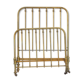 Golden brass bed