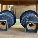 Pair of cast iron Medici vases