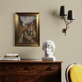 Italian landscape oil painting in Impressionist style