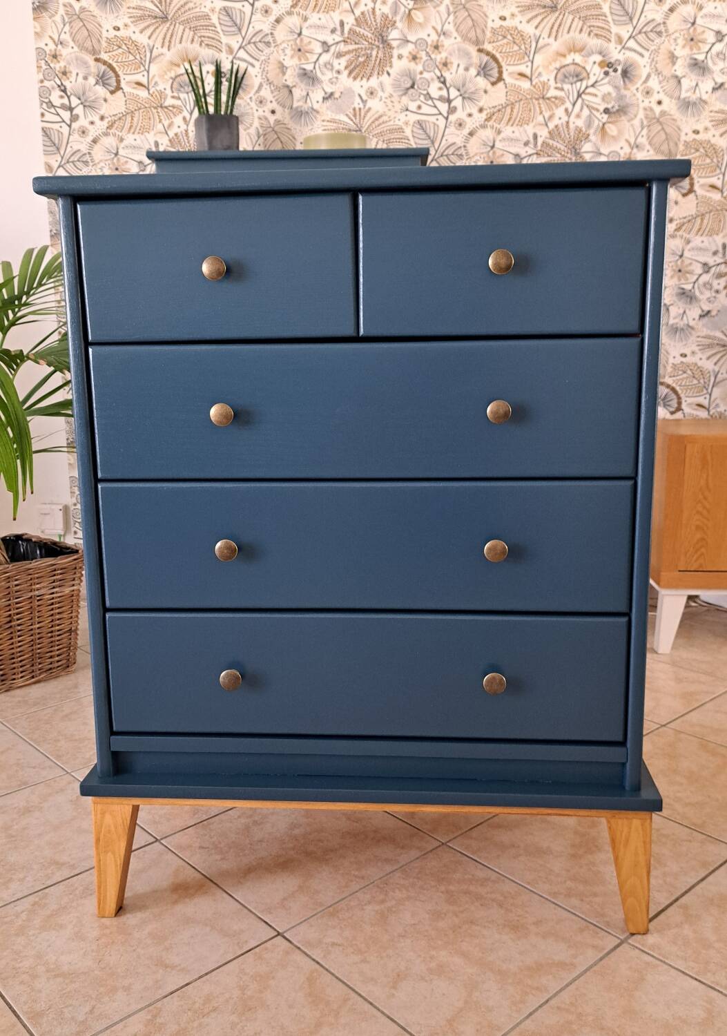 Rød Sødgren blue ganne chest of drawers