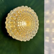 Vintage moulded glass wall or ceiling light globe