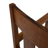 Set of four Art Deco chairs oak Amsterdam School Design 30's