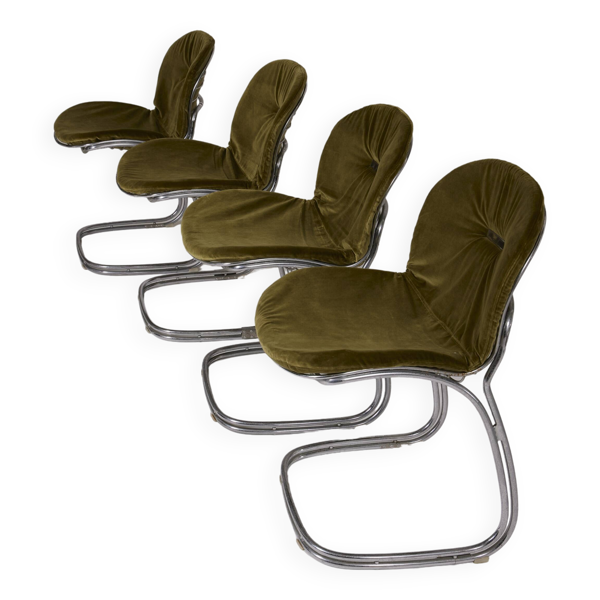 Set of 4 Sabrina Gastone Rinaldi chairs