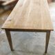 Large solid oak farmhouse table with two drawers 260 cm x 100 cm