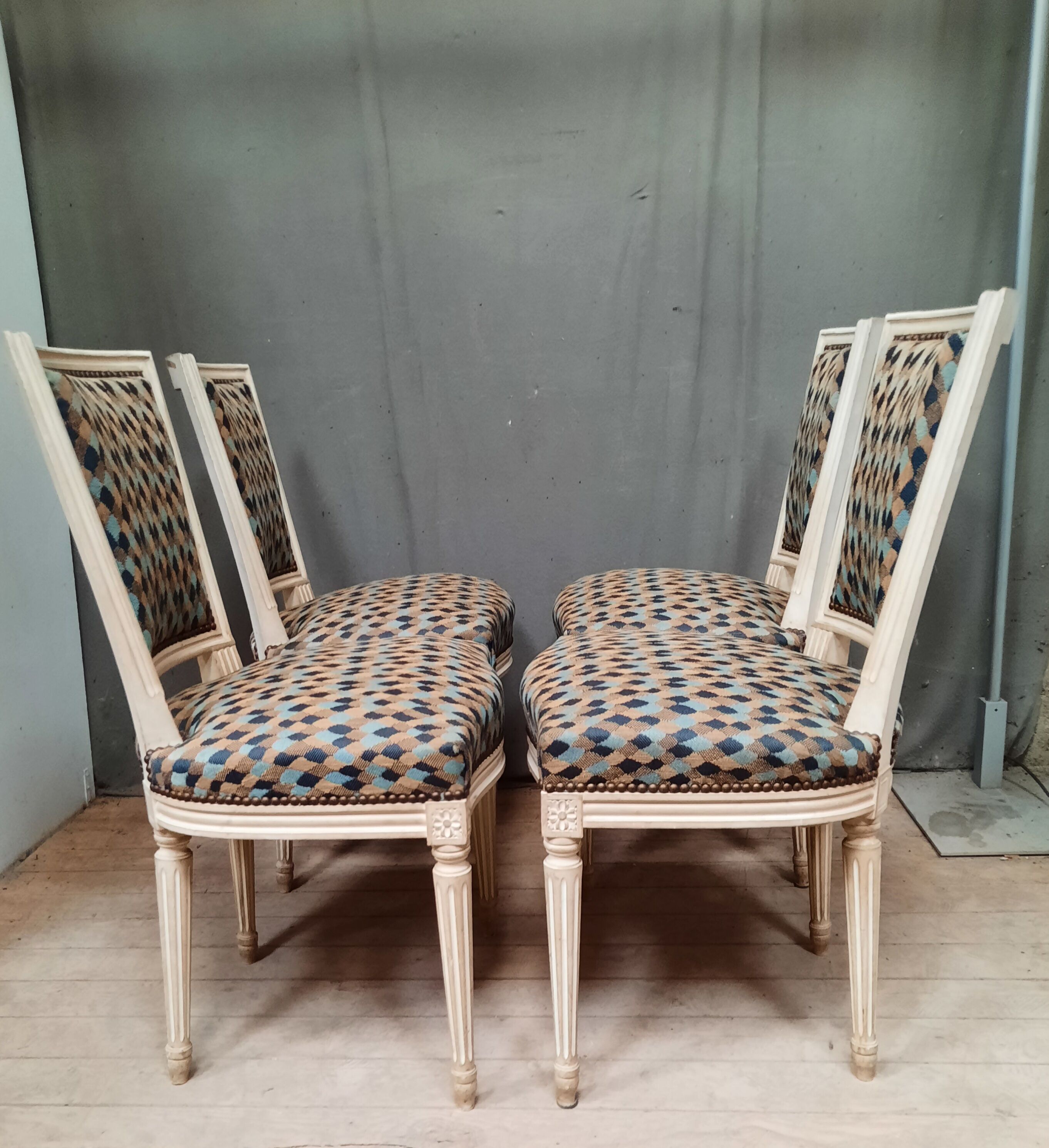Set of 4 Louis XVI style chairs