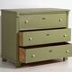 Commode ancienne vert olive (vers 1920) #55