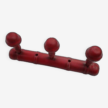 Weathered wood coat rack