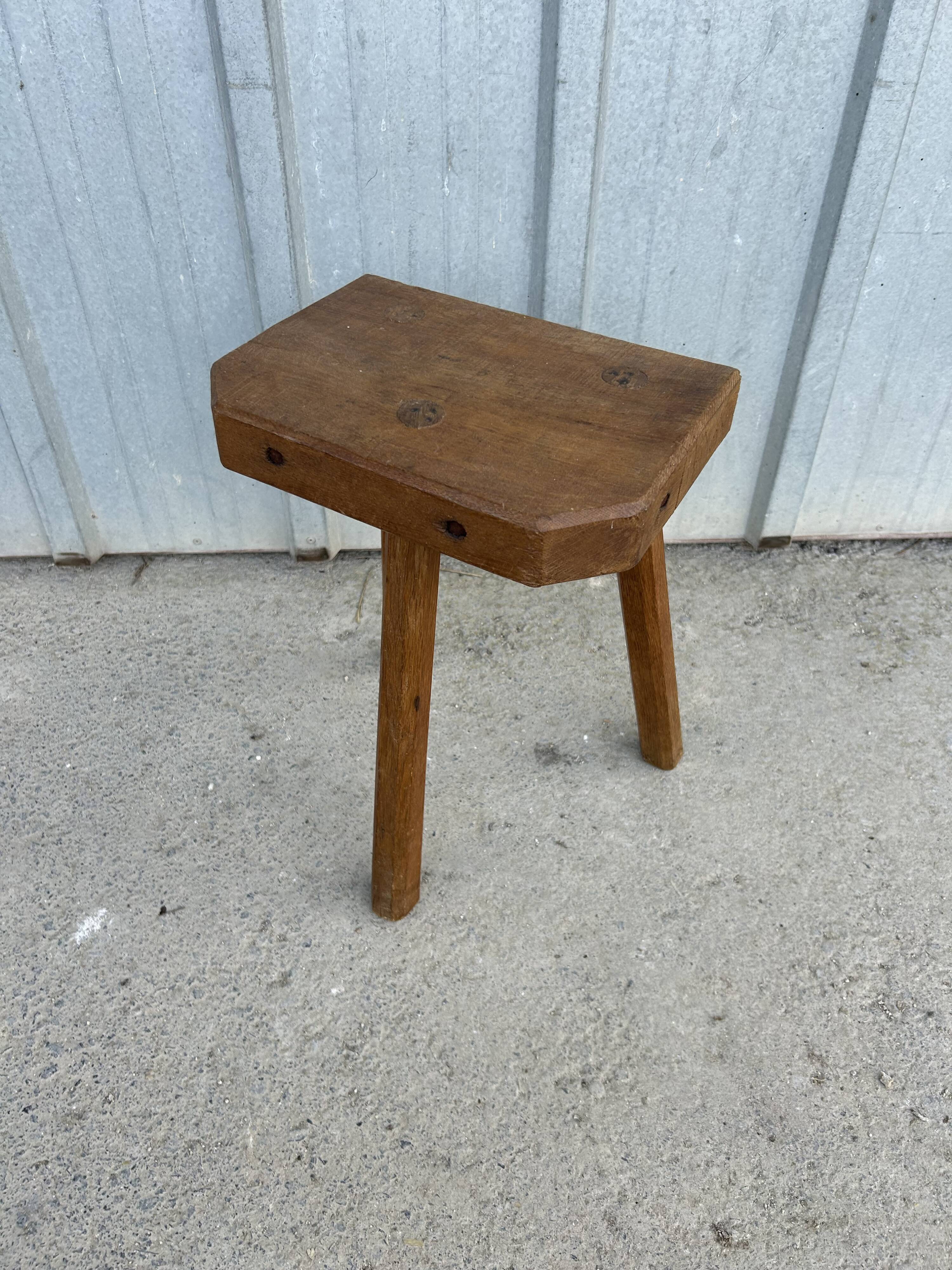 Antique tripod stool