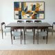 8 chaises scandinaves en palissandre vintage 1960 rénovées