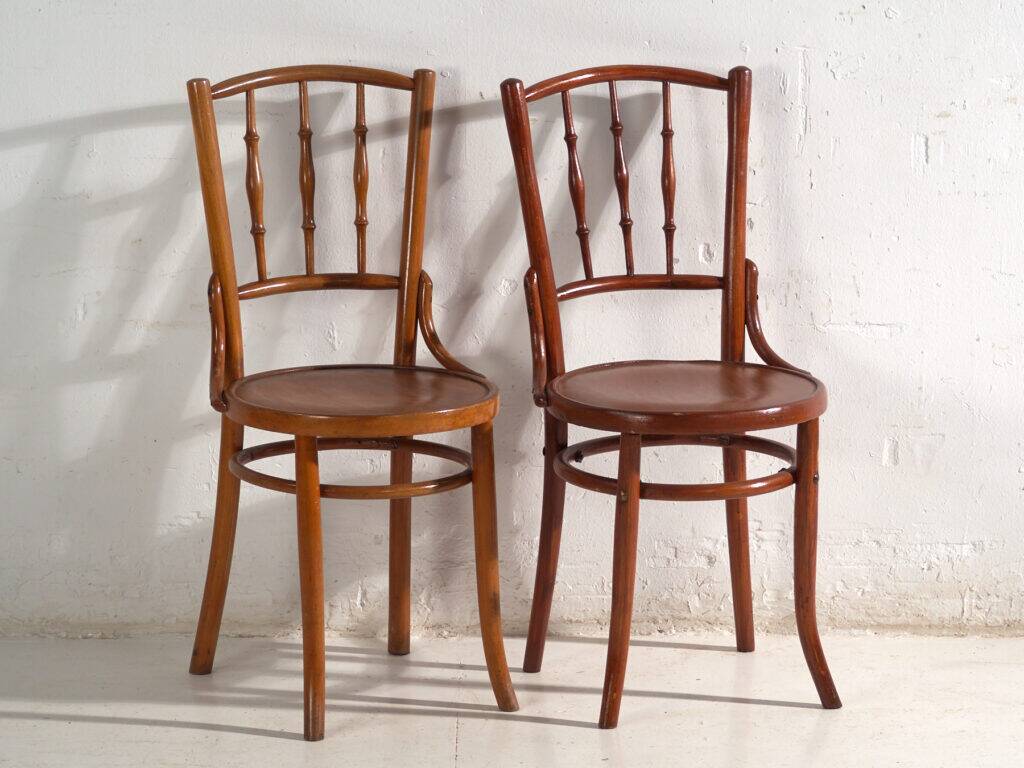 Antique bentwood chairs in Thonet style – Central Europe, circa 1930 – Set of 4 pieces #8