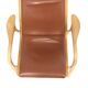 Scandinavian leather armchair, Lamino, Yngve Ekström, Sweden, 1970