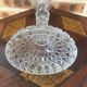 Glass candle holder