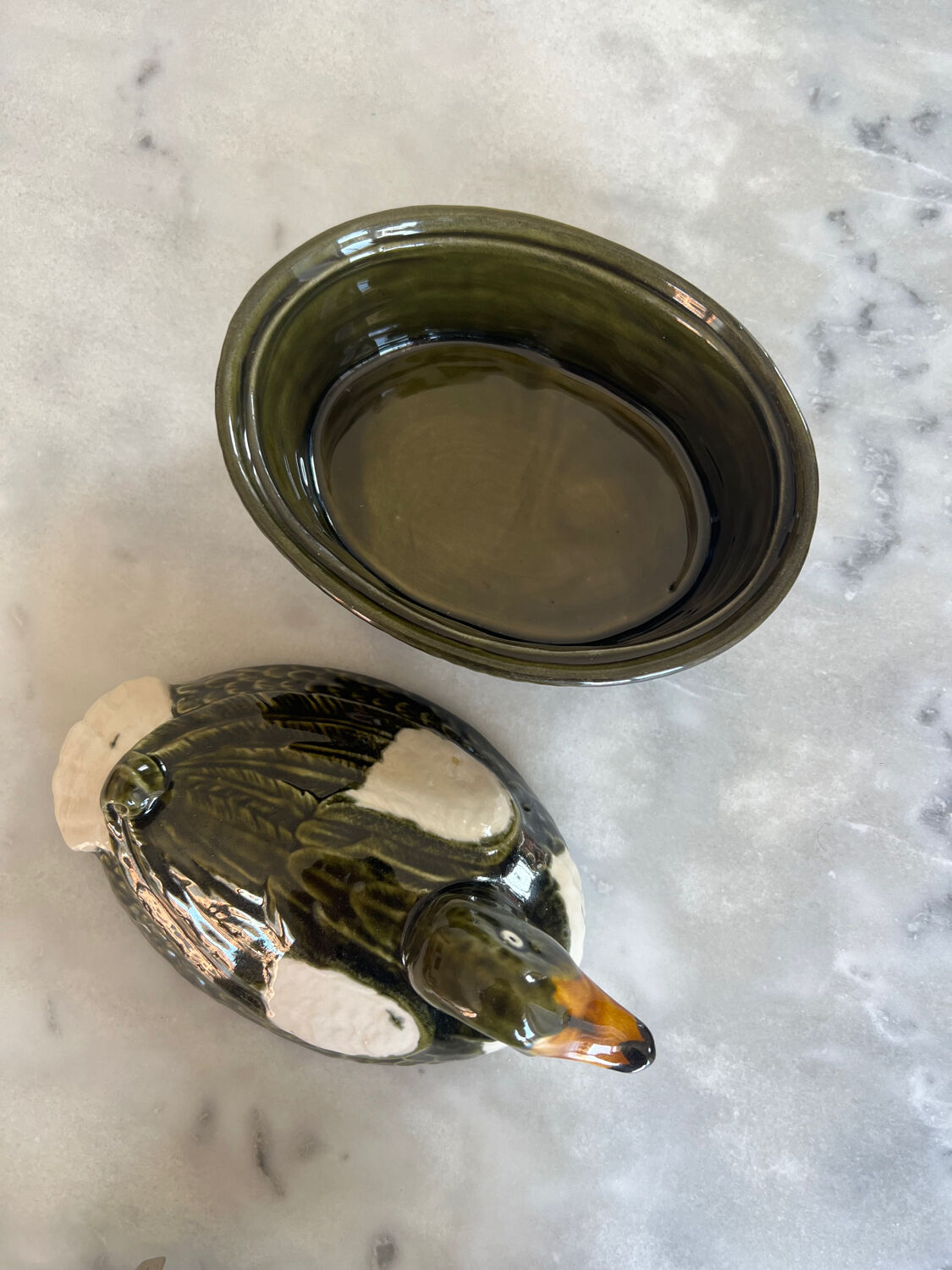 Duck terrine in slurry