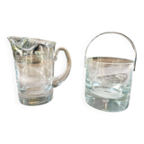 Ice bucket and crystal carafe
