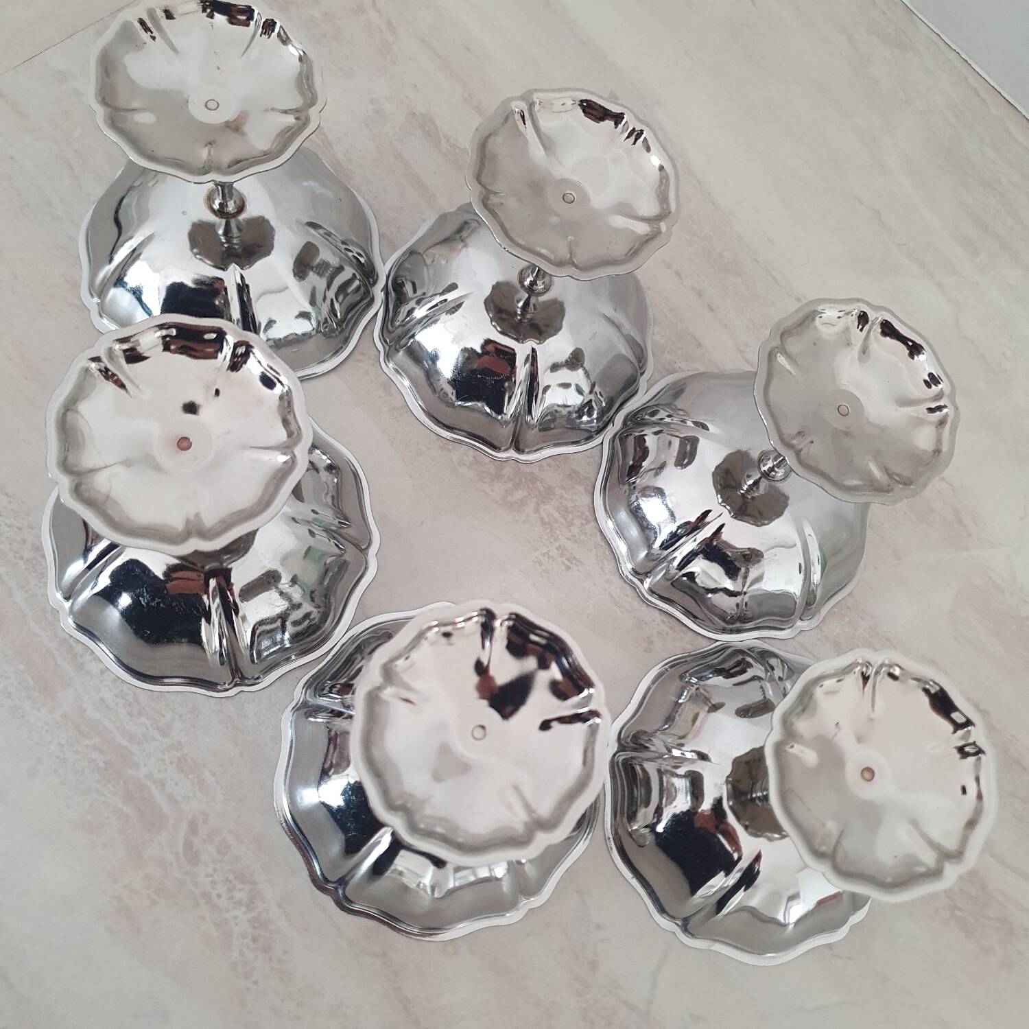 6 Stainless Steel Dessert Cups
