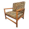 Old armchair XXL loveseat French with floral pattern