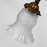 Louis XVI Neoclassical style chandelier in gilded bronze, France, Circa 1900