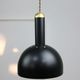 Vintage Black and Brass Pendant Lamp
