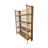 Foldable bamboo shelf from the 60s and 70s