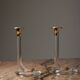 Paire de bougeoirs moderne Dorothy Thorpe