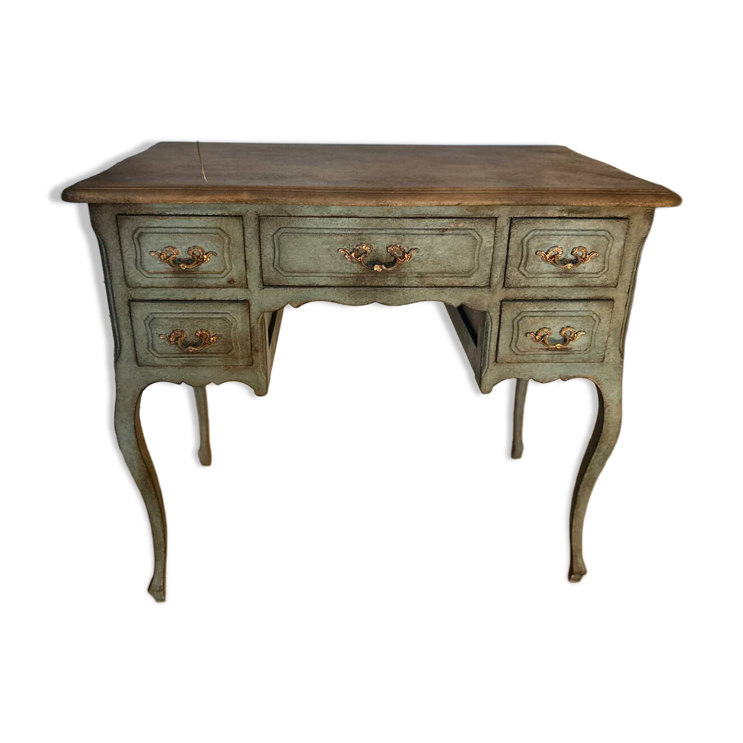 Antique patinated desk – Toscana finish, unique piece