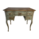 Antique patinated desk, Toscana finish, unique piece.