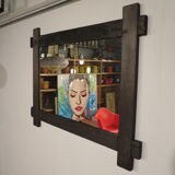 Miroir noir 120x88cm