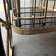 Vintage black and gold rolling trolley