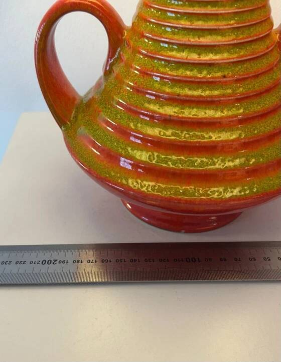 1970s sculptural vase lamp - exceptional studio ceramics