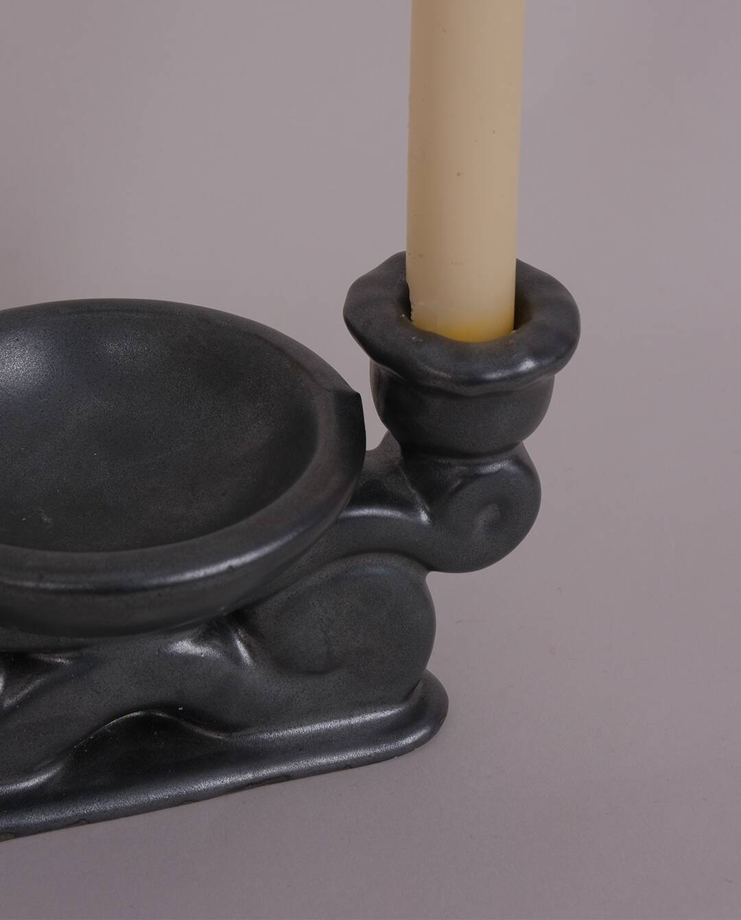 Double ceramic candlestick