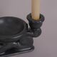 Double ceramic candlestick