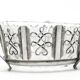 Postmodernist sugar bowl, silver-plated brass, HEFRA, Poland, 1970s