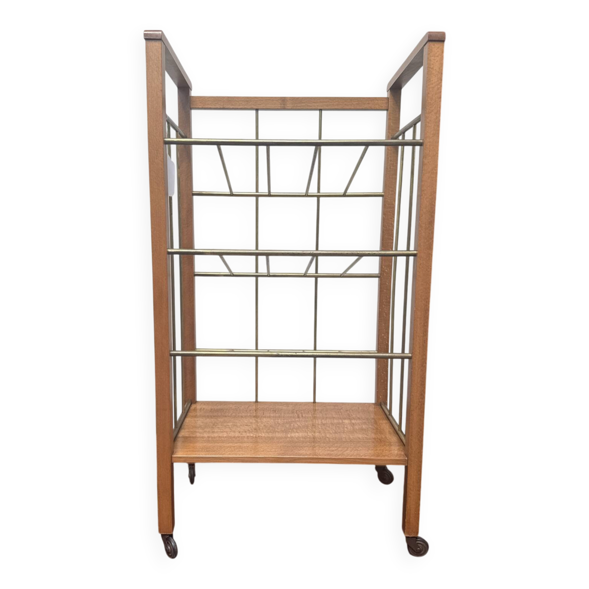 Vintage wooden / brass trolley