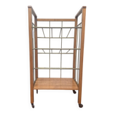 Vintage wooden / brass trolley