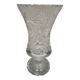 Chiseled crystal vase