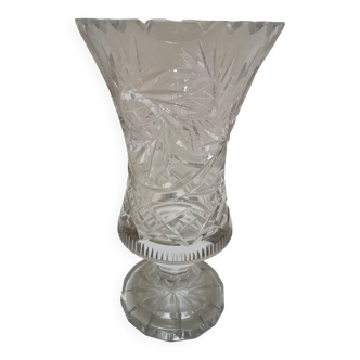 Vase en cristal ciselé