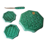 Digoin slushie trivet/bottle and cheese knife set