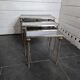 Vintage brass nesting table from the 60s