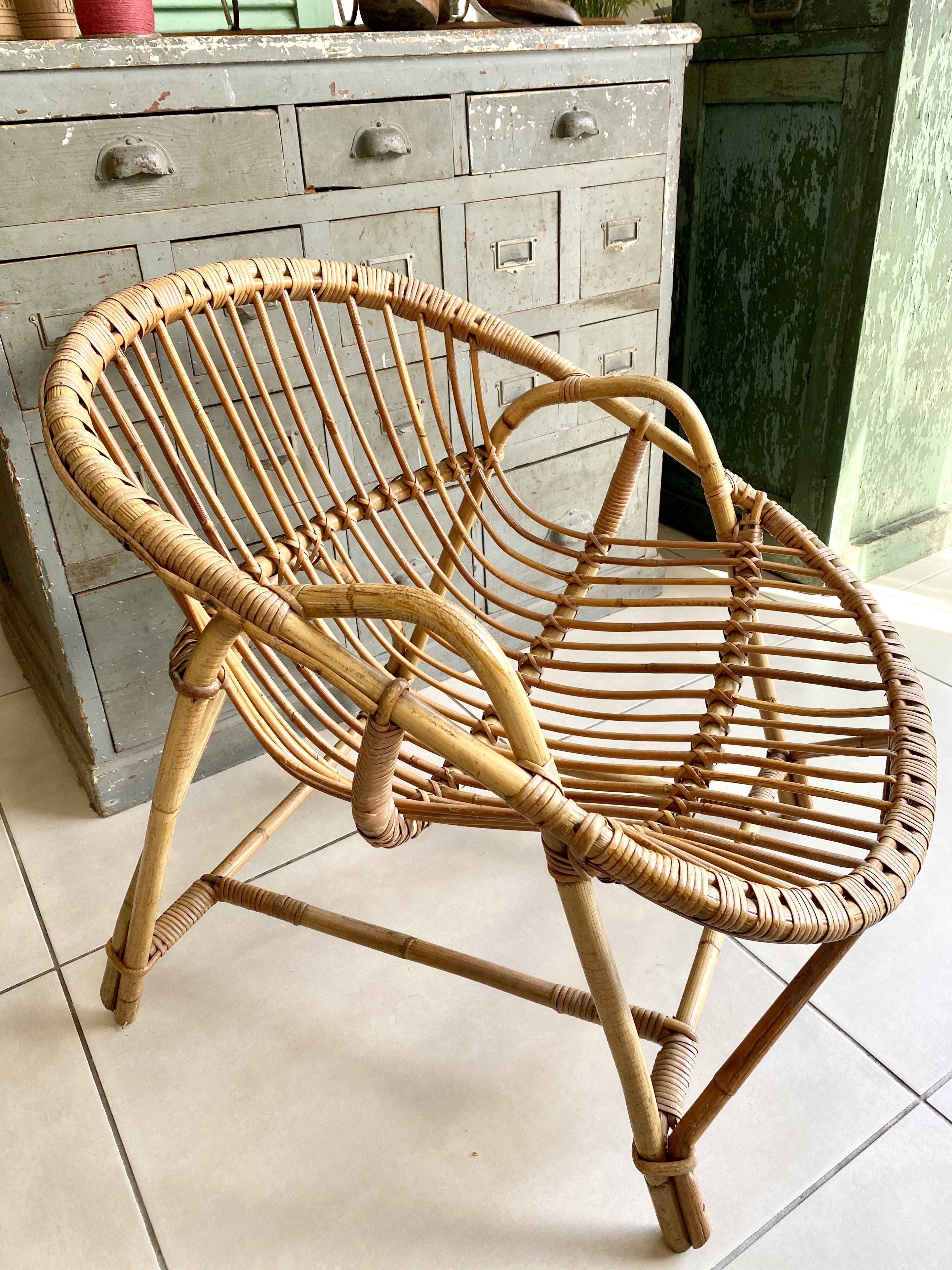 Vintage rattan chair
