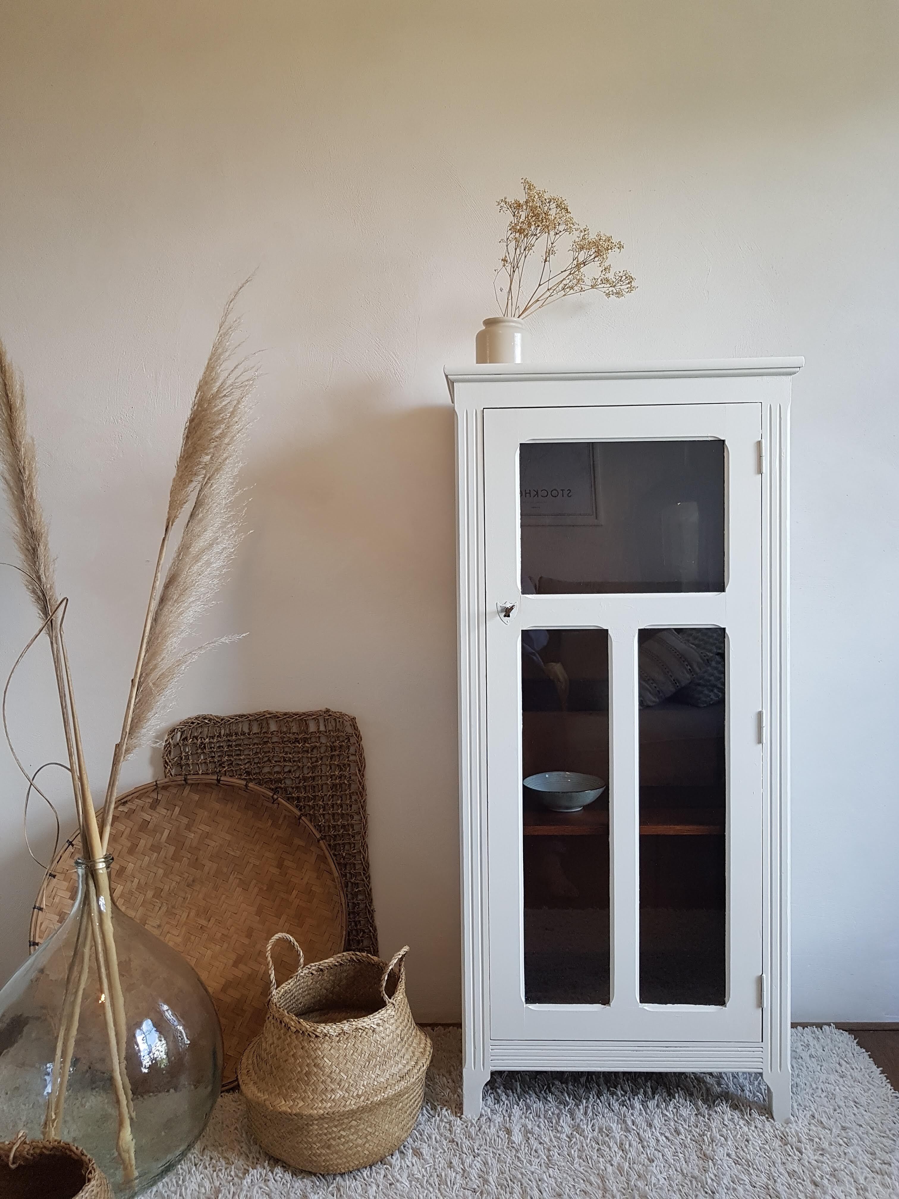 Old white parisian wardrobe