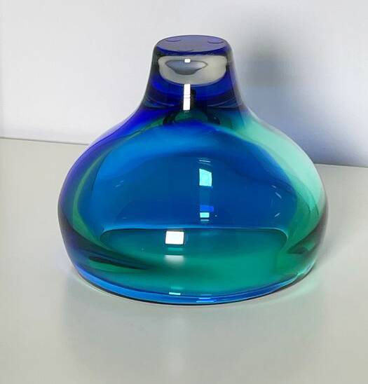 Vintage Glass Bowl • Gerard Thomassen • Glasfabriek Leerdam • 1990