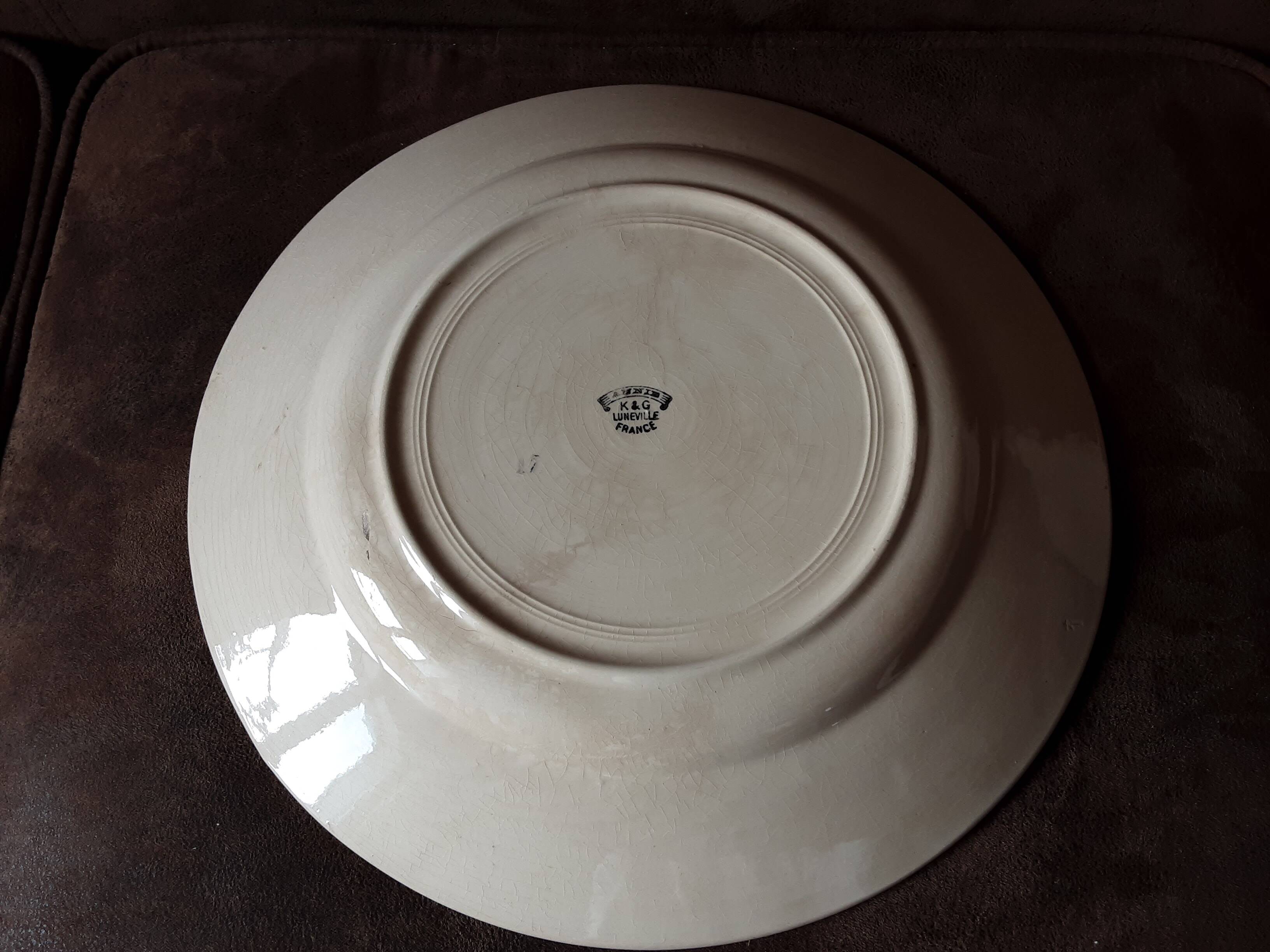 Grand plat  K G Luneville