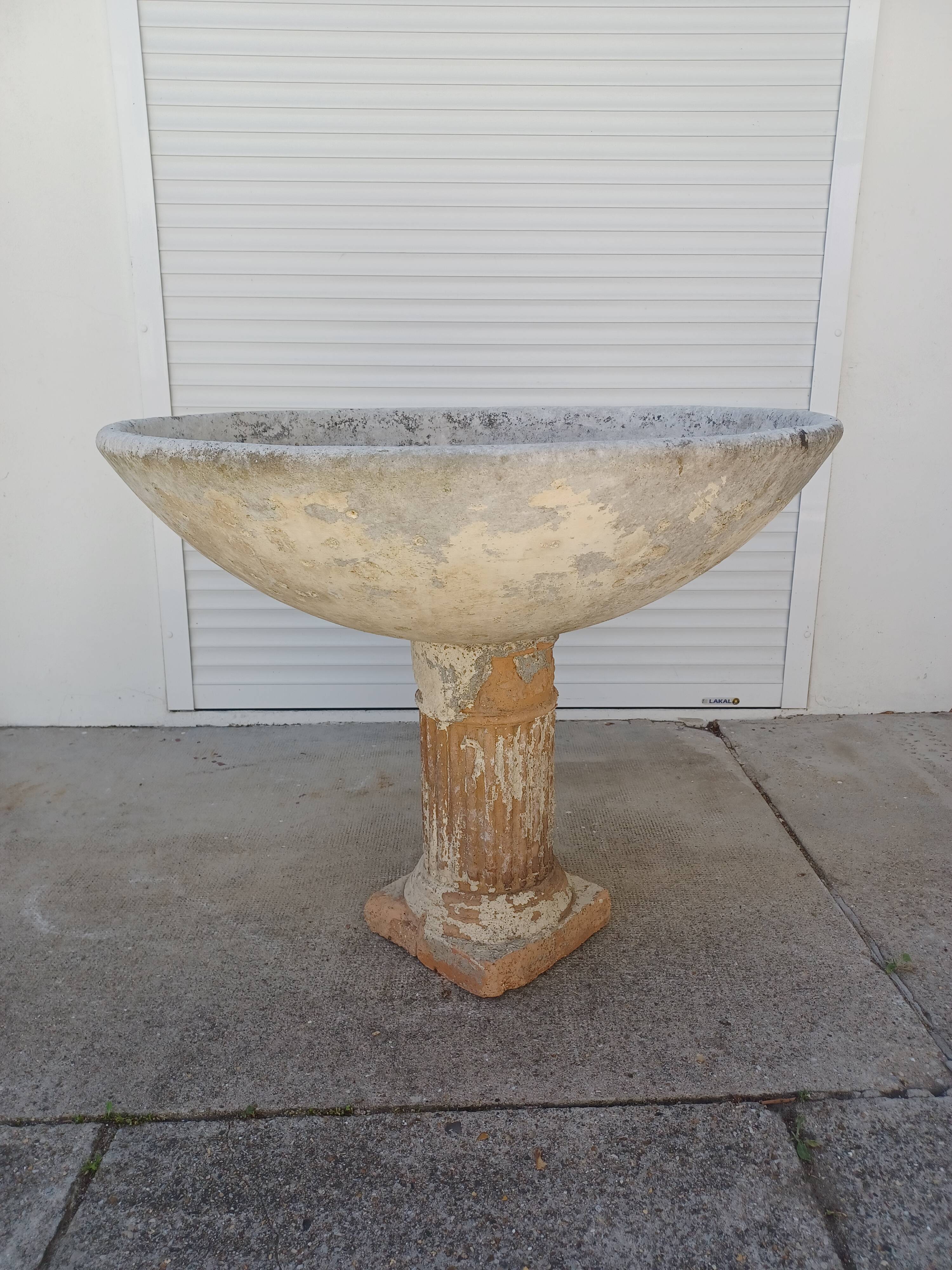 Jardinière pied colonne
