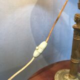 Golden brass table lamp