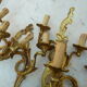 Deux paires d’appliques en bronze