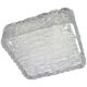 1 of 4 Square glass ice Murano ceiling light, Kaiser, Germany, 1970s